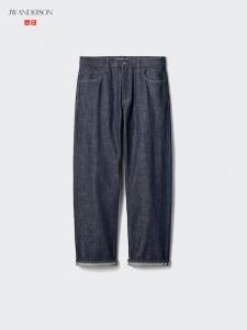 Прямые джинсы selvedge Uniqlo, 69 navy