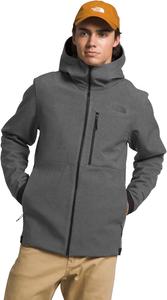 Мужская куртка с капюшоном The North Face Apex Bionic 3 DWR Softshell - без PFAS, Tnf Dark Grey Heather-Npf