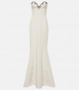 Платье макси iris с декором Miss Sohee, белый