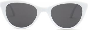Женские солнцезащитные очки Melrose Fashion Cat Eye, роскошные солнцезащитные очки для женщин, сексуальные солнцезащитные очки в стиле «кошачий глаз», винтажные женские солнцезащитные очки 97056, White