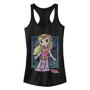 Майка Racerback для юниоров "Zelda Wind Waker Zelda Hylian Royalty" Licensed Character