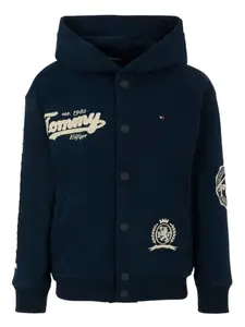 Вышитая толстовка с капюшоном Tommy Hilfiger Junior, синий