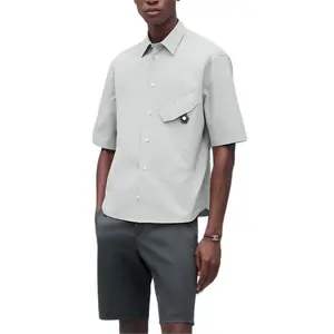 Серая мужская рубашка HERMES, серый