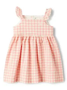 Клетчатое платье Il Gufo, розовый
