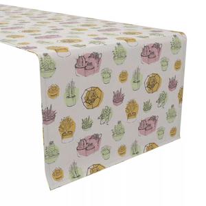 Дорожка для стола, 100 % хлопок, 16x108 дюймов, сочный узор с контуром.