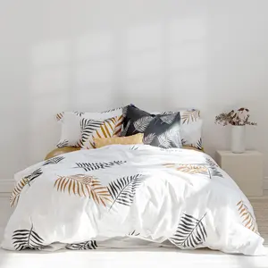 Пододеяльник с рисунком Листва 200 х 200 см, 100% хлопок, сделано в Европе. HAPPY FRIDAY S.L.