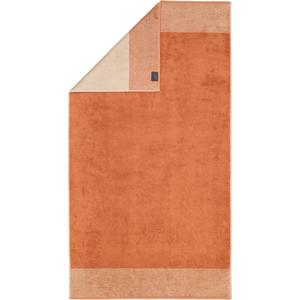 Полотенца luxury home двухцветные 590  Cawoe, оранжевый