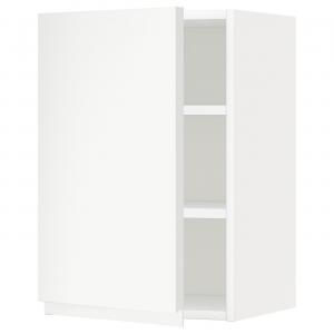 Настенный шкаф с полкой, белый/матовый белый Voxtorp, 40x60 см IKEA Metod