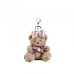 Очаровательный брелок-медвежонка для рюкзака плюшевый кулон высота 12см 77 SEVEN DREAM, розовый