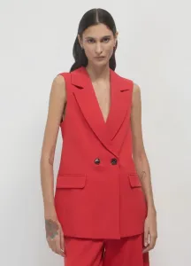 Двубортный жакет без рукавов Calliope, Rosso Scuro