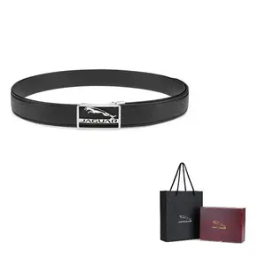 JAGUAR Кожаный ремень мужской, Black