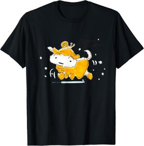 Футболка Crayon Shin-chan Shiro Rainfall Crayon Shinchan, черный