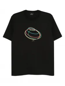 Футболка с абстрактным принтом PS Paul Smith, черный