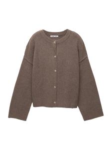 Вязаный кардиган Pull&Bear, Mottled Brown