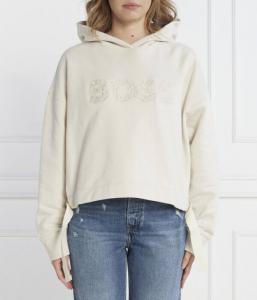 Толстовка женская Boss Orange укороченная, бежевый