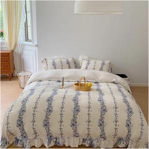 WQQ2878FFFFWAAAAA Комплект постельного белья зимний флисовый с кружевом