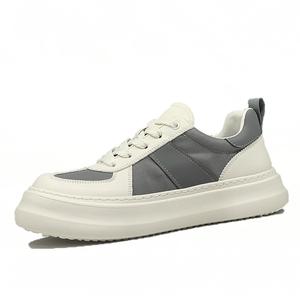 Низкие кроссовки для скейтбординга, влагоотводящие, поддерживающие, износостойкие, нескользящие, мужские SENJIALUO, White Gray