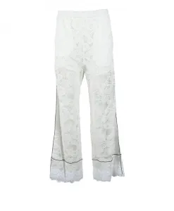 Стильные брюки из нейлона и хлопка Msgm, белый