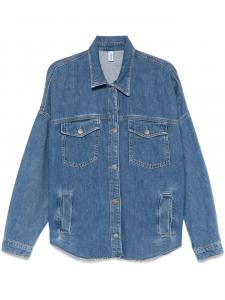 Куртка с кристаллическим логотипом LIU JO, синий