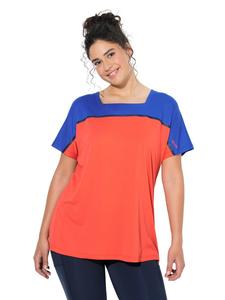 Ulla Popken Футболка кораллово-красного цвета