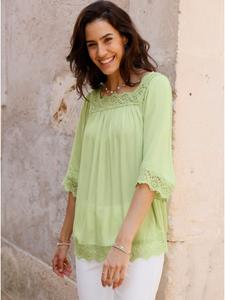 Блузка без застежки цвета лайма WITT WEIDEN