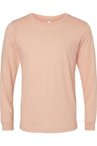 Футболка с длинным рукавом BELLA + CANVAS Heather CVC, цвет heather peach