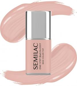 SEMILAC One Step Glossy 3in1 Hybrid Nail Polish S450 Light Peach 7 мл