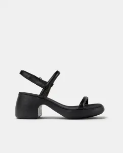 Thelma женские кожаные босоножки на каблуке Camper, чёрный