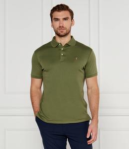 Поло POLO RALPH LAUREN PIMA Custom slim fit, цвет cachi