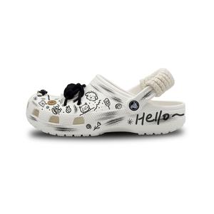 Crocs Классические сабо Happy Doodling Clogs унисекс белые