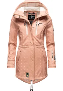 Функциональное пальто Marikoo "Zimtzicke", спортивная парка из софтшелла с капюшоном, розовый