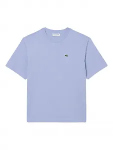 Футболка с вышитым крокодилом Lacoste, синий