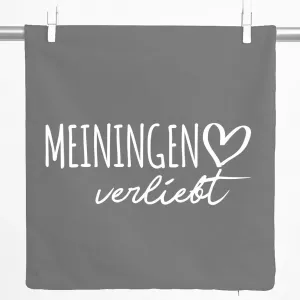 Декоративная наволочка Huuraa Meiningen in Love Gift 40x40 см, серо-стальной хлопок, украшение Meiningen Hellweg Druckerei