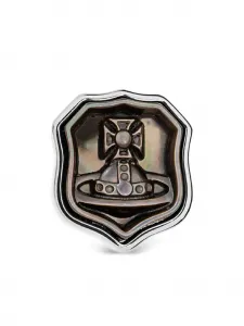 Серьги с гравировкой в виде сфер Vivienne Westwood, черный