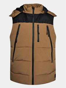 Пуховик стандартного кроя Indicode, коричневый