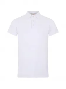 Хлопковое поло Pachino с короткими рукавами Moorer, белый