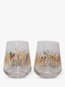 Chelsea Collection стаканы Birds, набор из 2 штук, 410 мл, Clear/Multi Sara Miller, ear/Multi