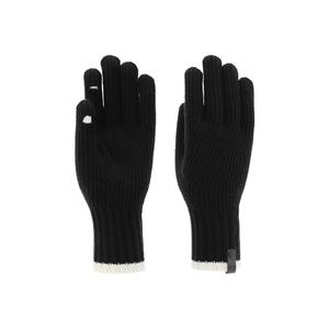 Перчатки вязаные Women's из 70% овечьей шерсти и 30% кашемира ELLE, черный