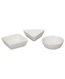 Набор из 3 керамических тарелок для тапас Le Creuset, white