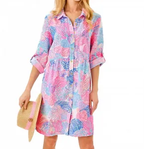 Женское платье Shaela в расцветке "Рев морей" Lilly Pulitzer