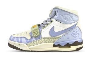 Кроссовки JORDAN Legacy 312 Vintage Basketball Shoes Women's High-Top Blue Purple