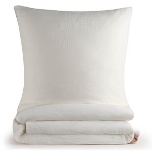 Постельное белье, муслин, 100% хлопок, 155/220 см и 80/80 см, бежевый Blumtal, белый