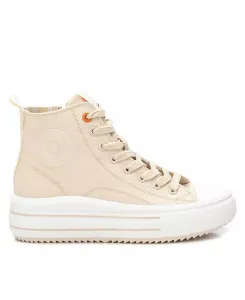 Женские повседневные высокие кеды из хлопка Refresh Collection от XTI, коричневый/бежевый