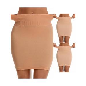 3 пачки женских полукомбинаций с высокой талией для контроля живота и коррекции фигуры Inspire Chic, Light Beige Dark Beige