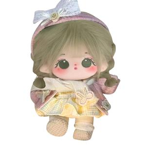 Круглый фритюрный аппарат для еды шерсть хлопок цветок детская кукла со скелетом тряпичная кукла куклы плюшевая кукла высота 20см Happy Fish