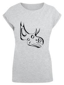 Рубашка F4NT4STIC Dinosaurier Sinoceratops Skull, серый