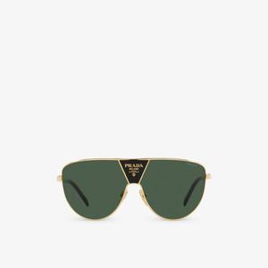 Солнцезащитные очки PR 69ZS в металлической оправе Prada, желтый