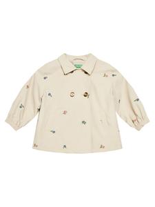 Переходное пальто стандартный крой 253WGN03T United Colors Of Benetton, бежевый