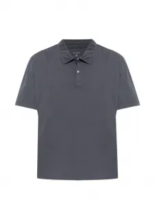 Поло с пуговицами Bruno Officine Generale, черный