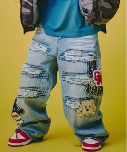 Джинсы GALFY с нашивками (мужские) Select Brands, цвет Indigo